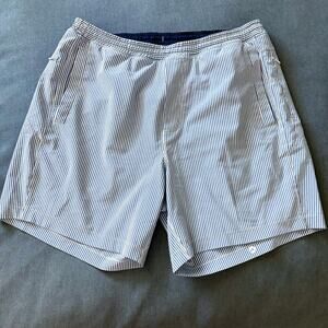 Birddogs stripe shorts Sz XL Boom for your boomstick" athletic  lined shorts